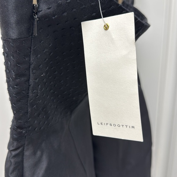 Anthropologie LEIFSDOTTIR Black Onyx Strapless Dress - Picture 10 of 12